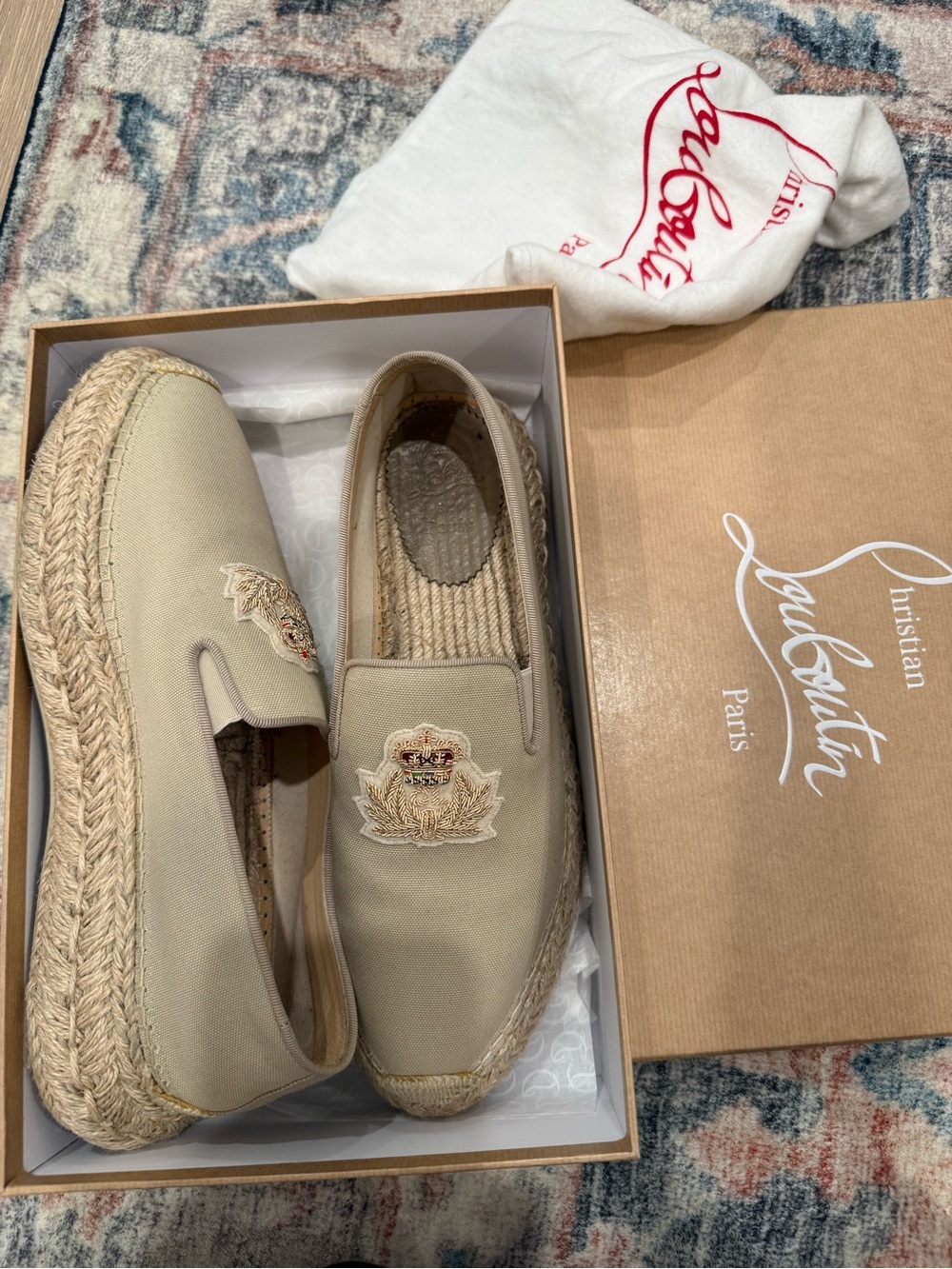 Christian Louboutin Espananou canvas espadrilles